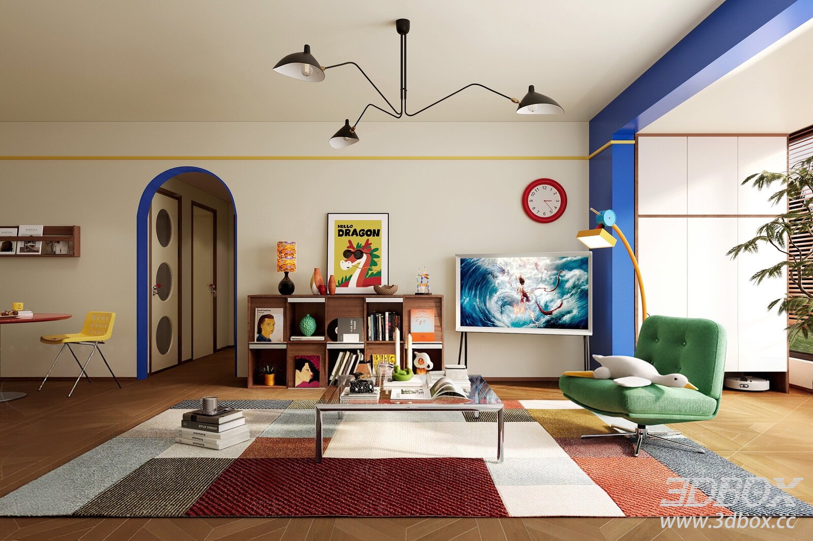 Living Room 3D model - thumbnail 1