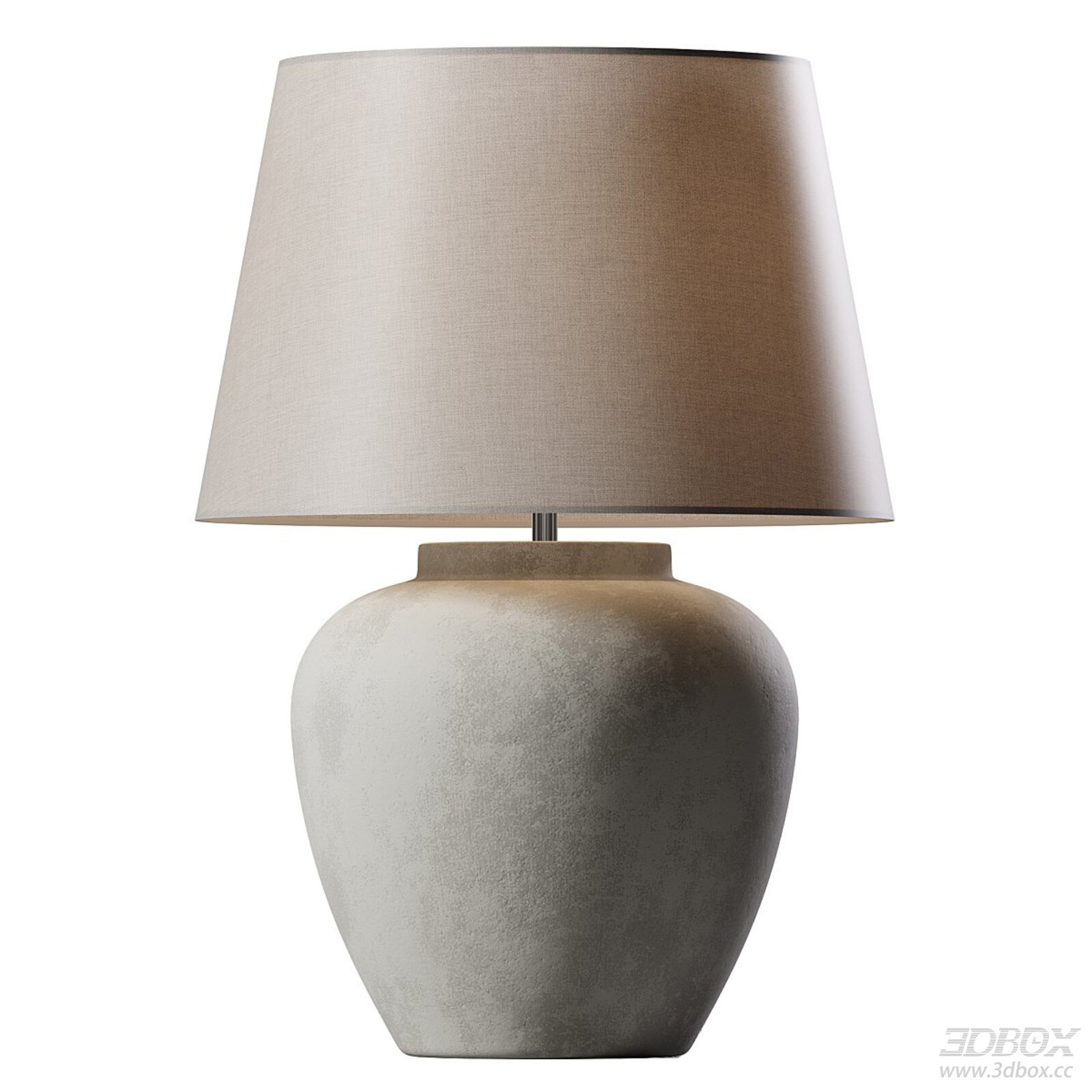 Table Lamp 3D model - front view