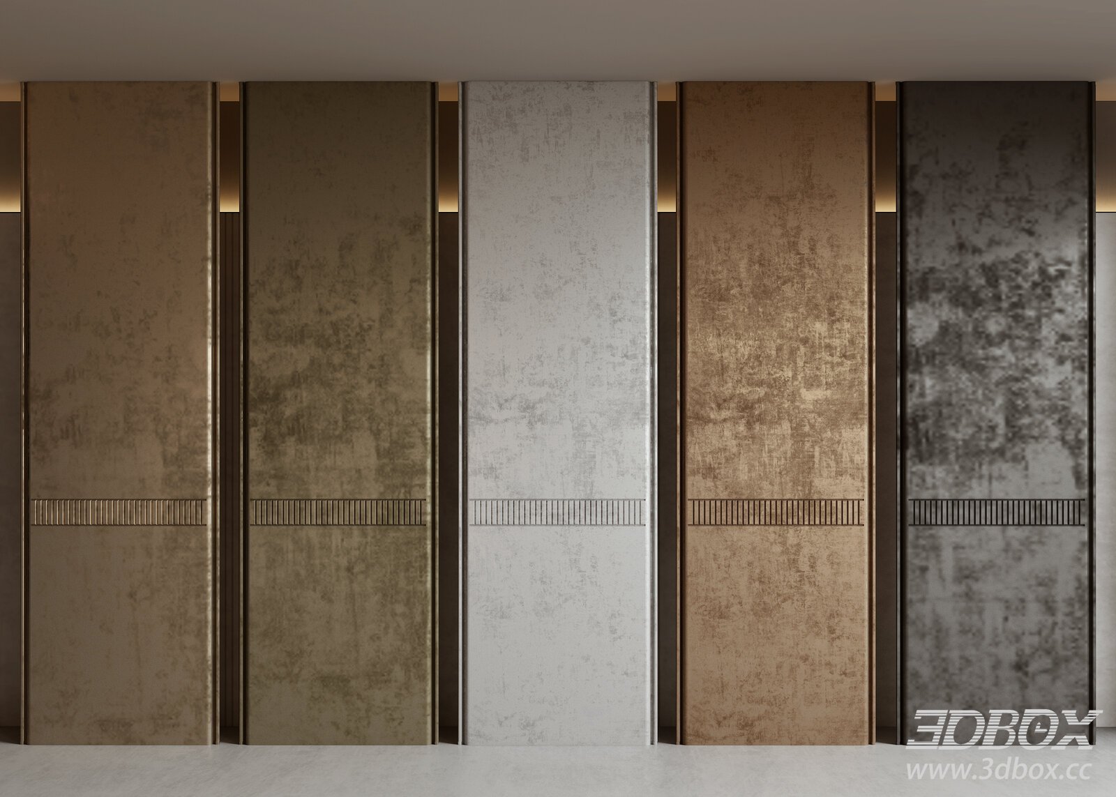 Modern Wall Covering Textures 3D Model 3D model - thumbnail 1