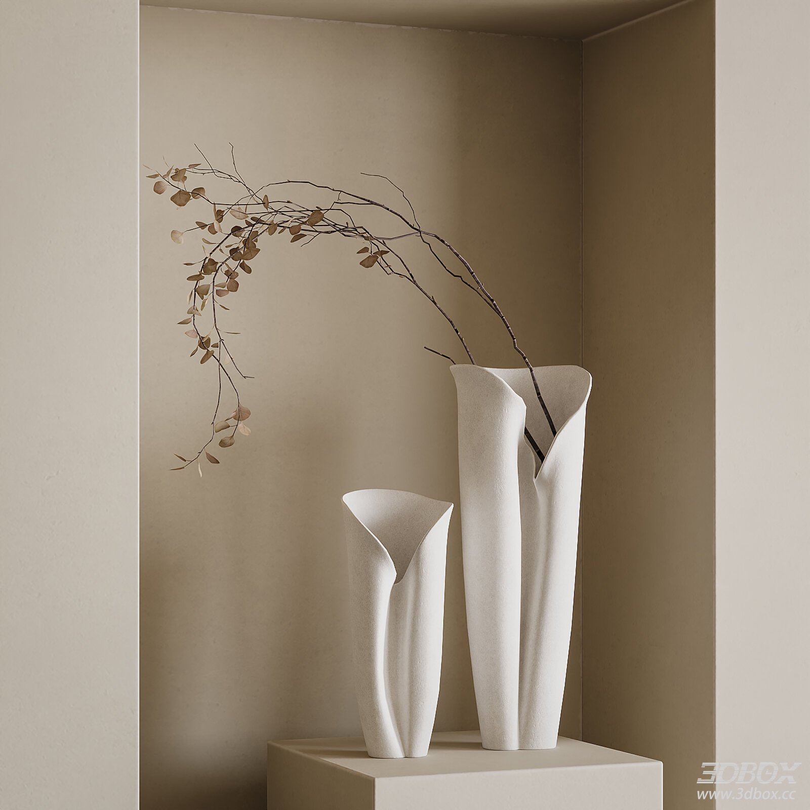Modern Vase 3D Model 3D model - thumbnail 1