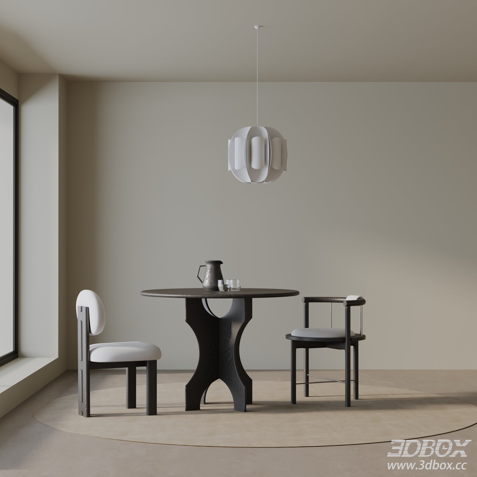 Modern Interior Scene 3D model - thumbnail 1