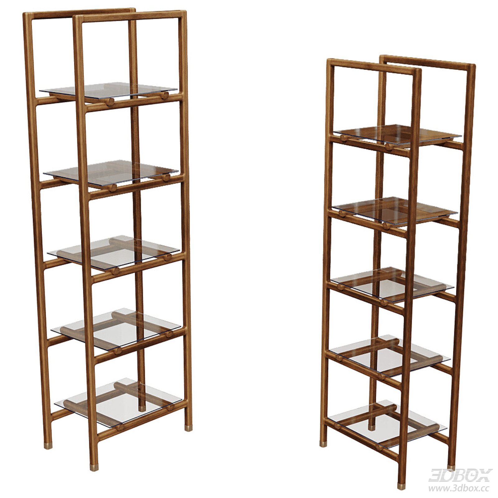 Wewood Decorative Shelf 3D model - front view