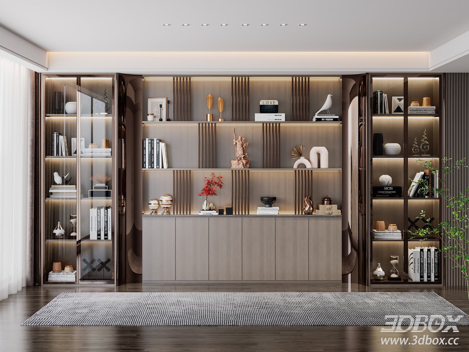 Modern Interior Scene 3D model - thumbnail 1