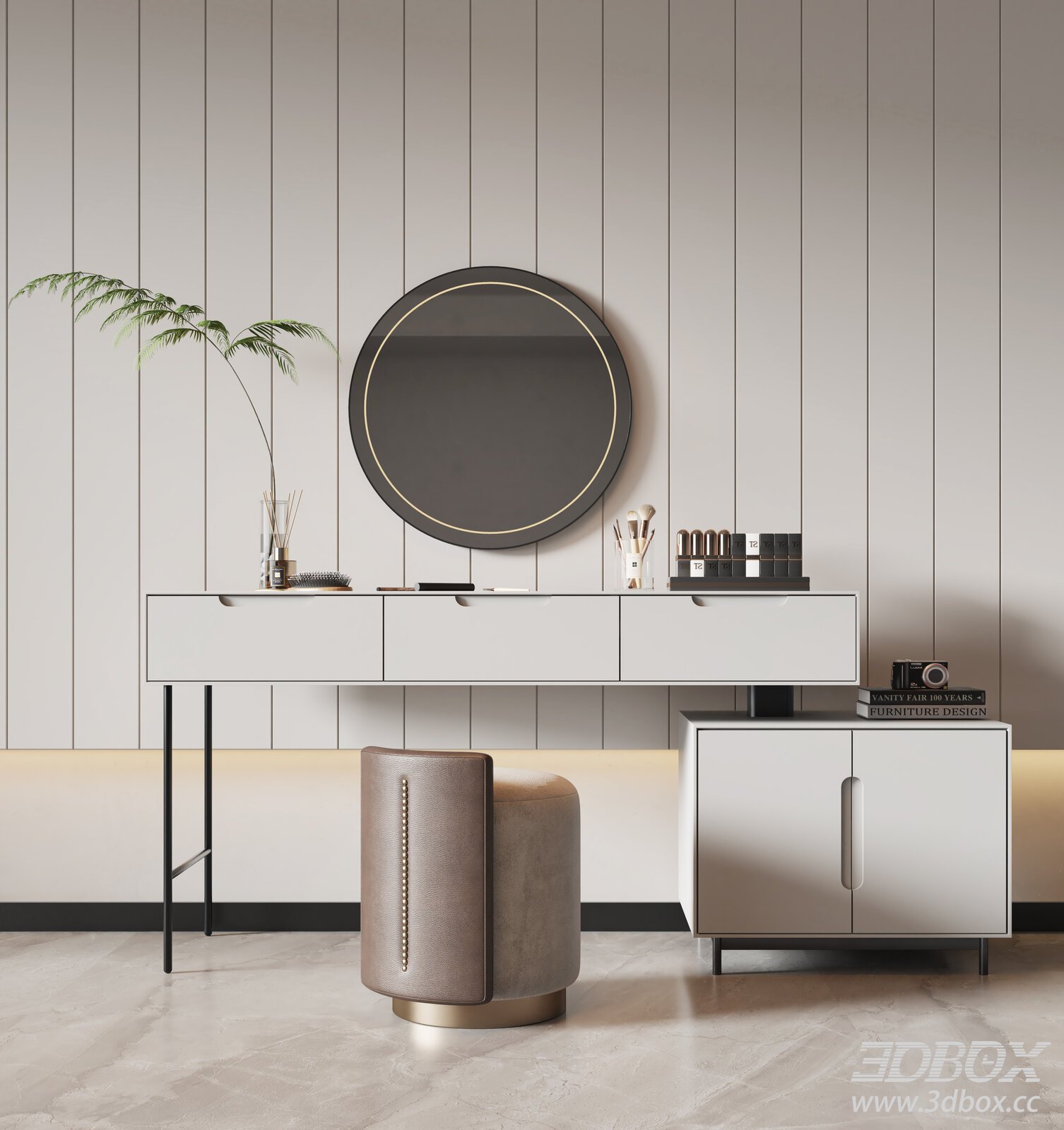 Modern Interior Scene 3D model - thumbnail 1