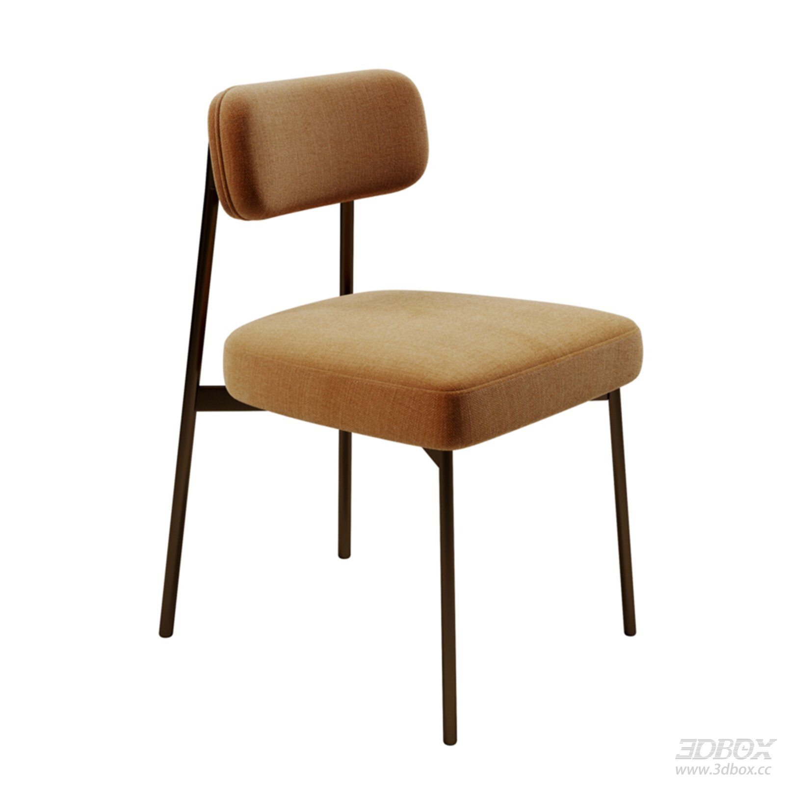 Bronze Billie Dining Chair 3D model - thumbnail 1