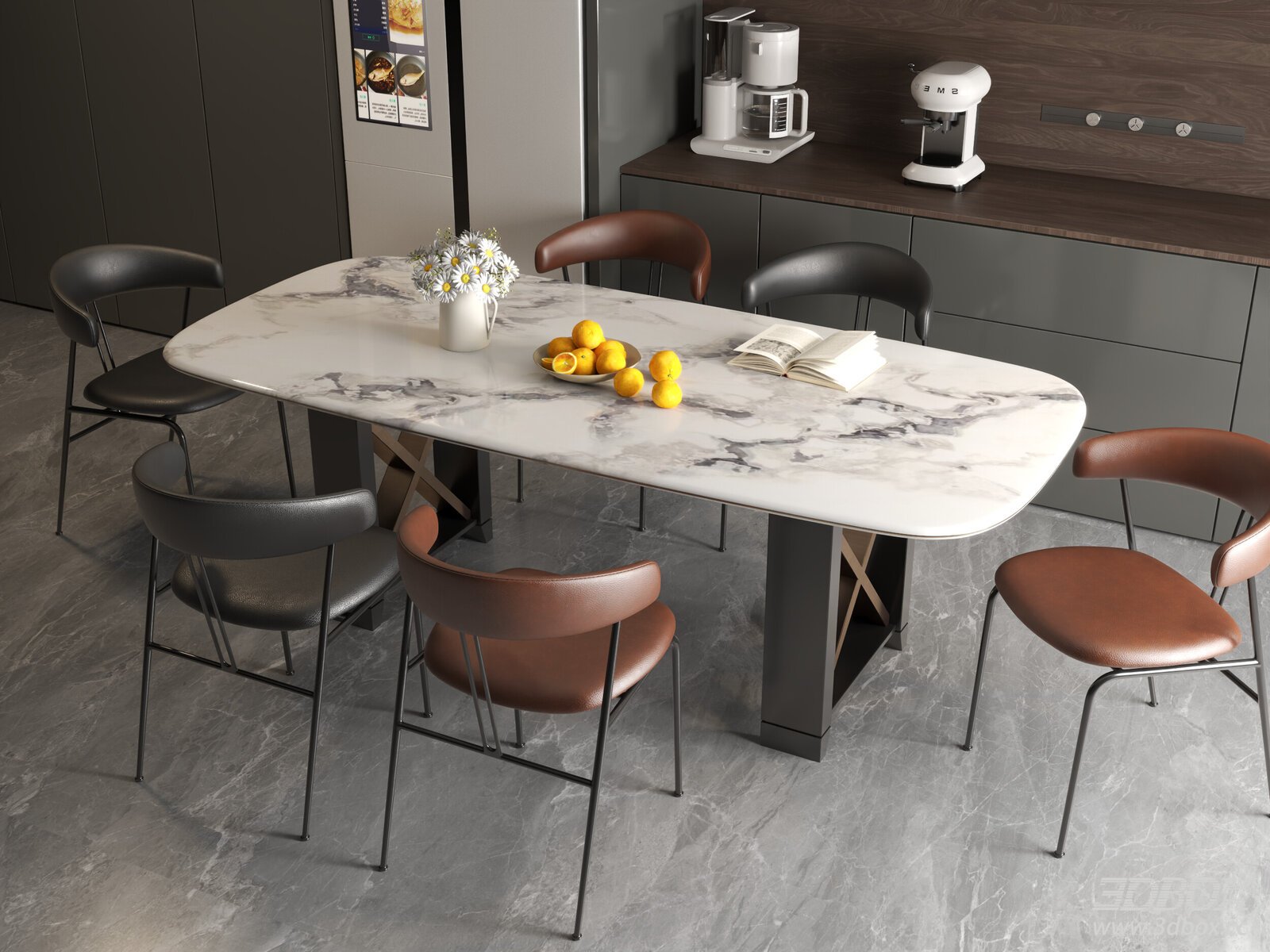 Modern Interior Scene 3D model - thumbnail 1