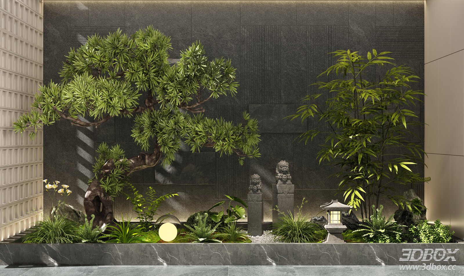 Modern Interior Scene 3D model - thumbnail 1