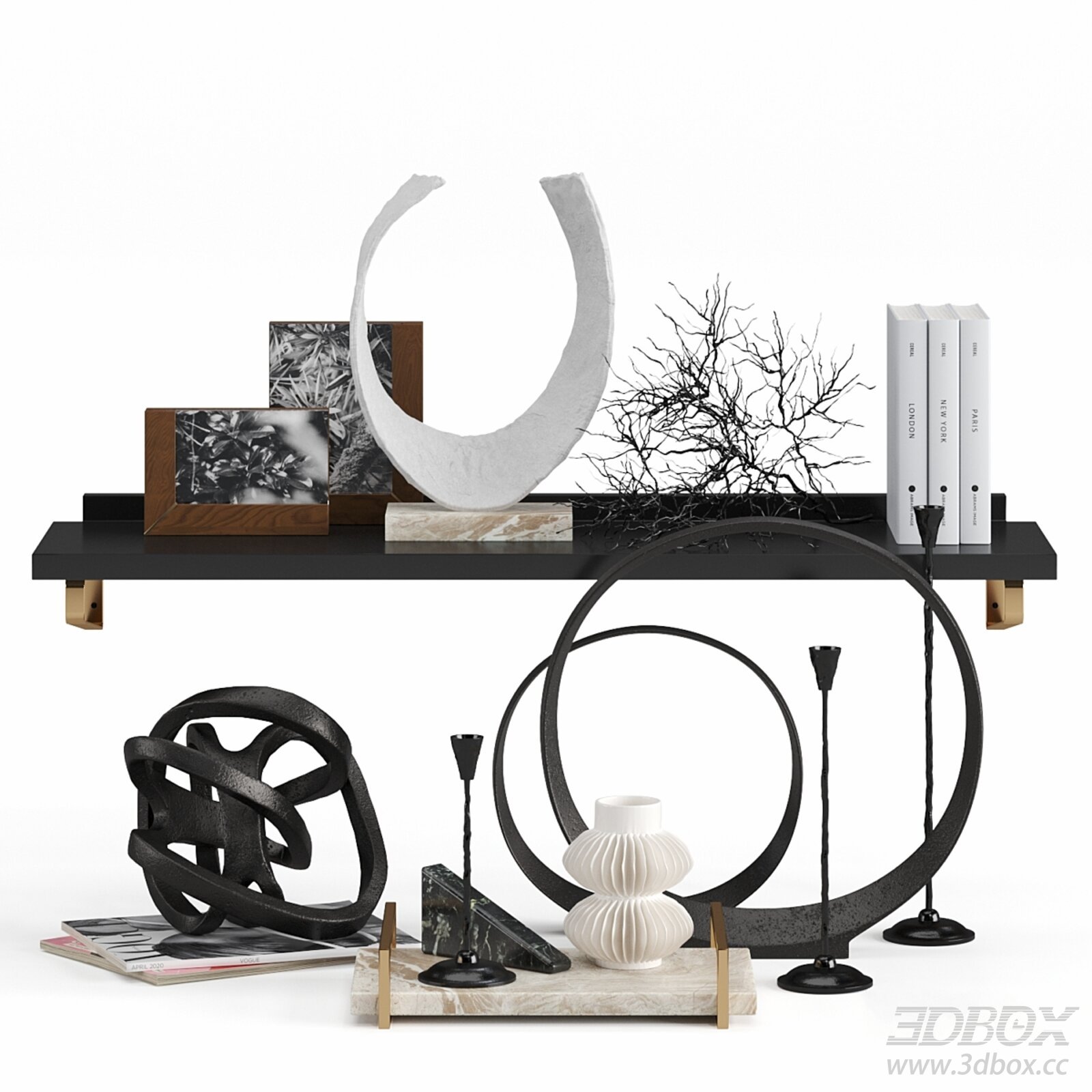 CB2 Decorative Set Vol.1 3D model - thumbnail 1