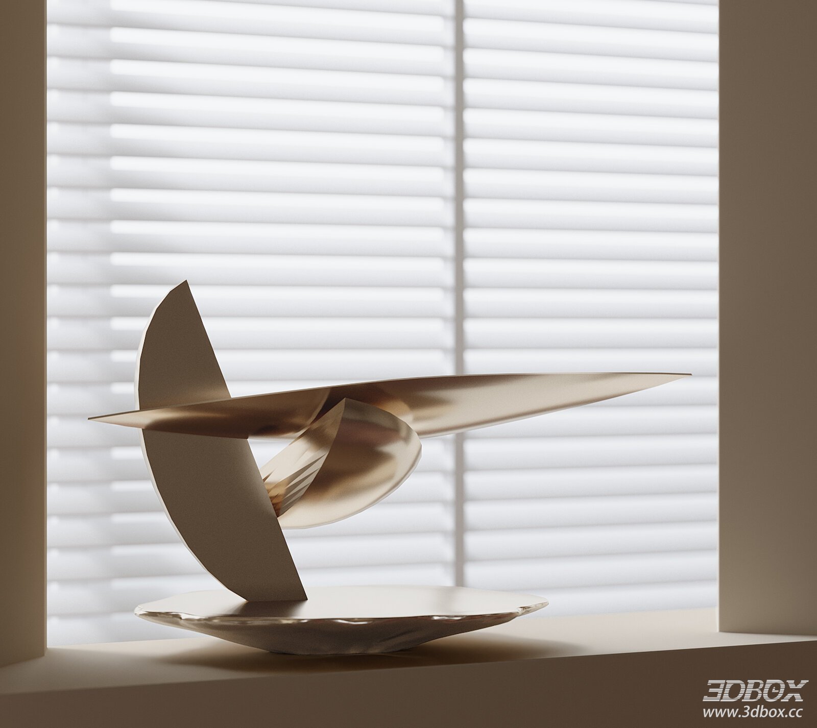 Modern Decorative Sculpture 3D model - front view