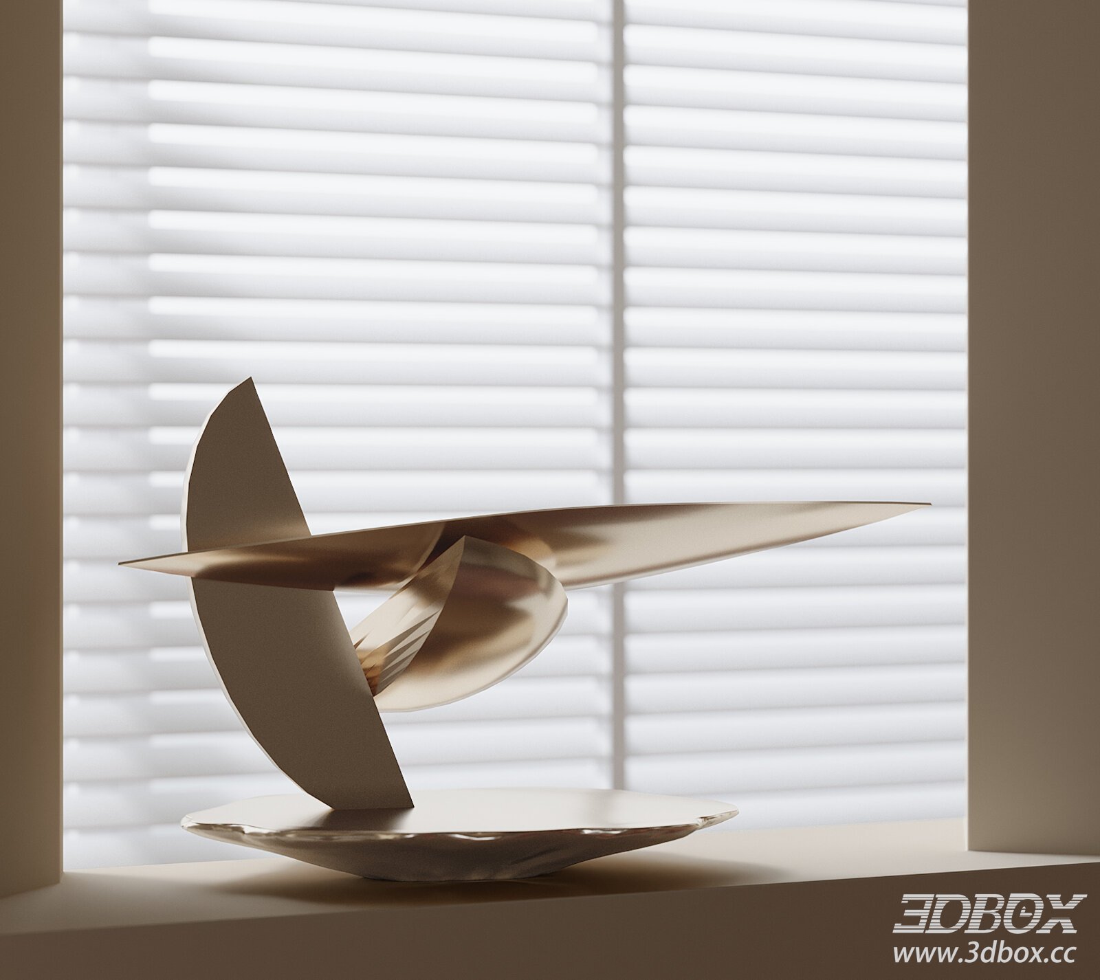 Modern Decorative Sculpture 3D model - thumbnail 1