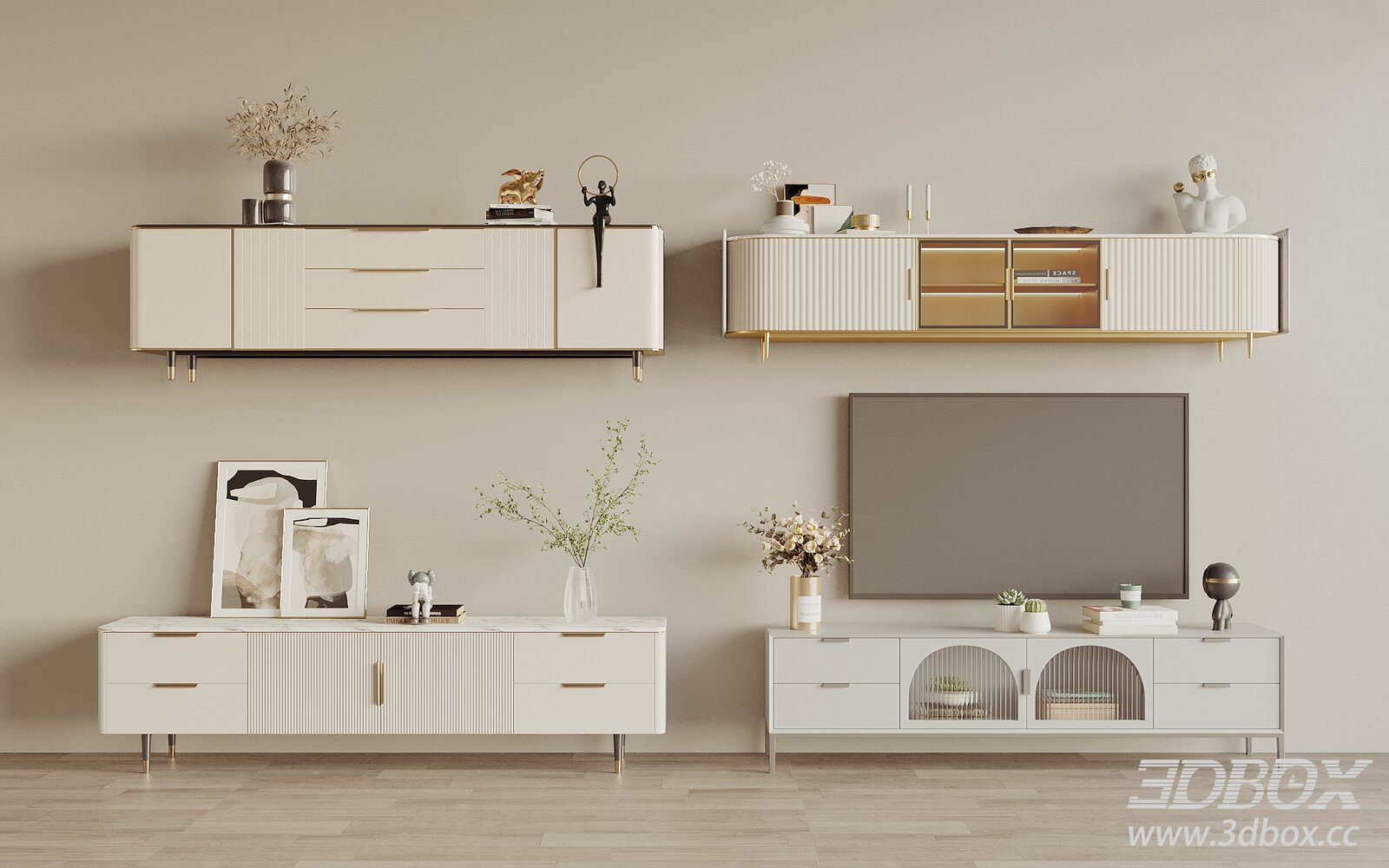 Modern Interior Scene 3D model - thumbnail 1