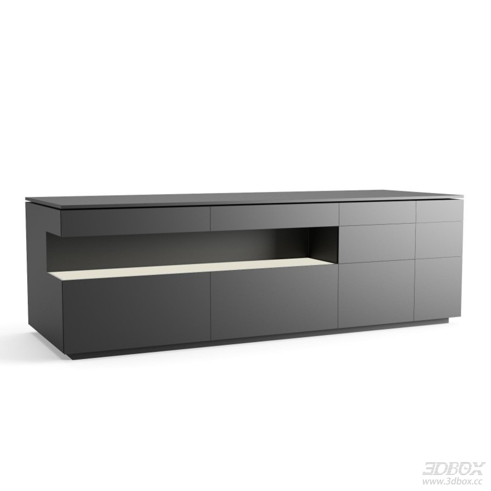 Modern Sideboard 3D model - front view
