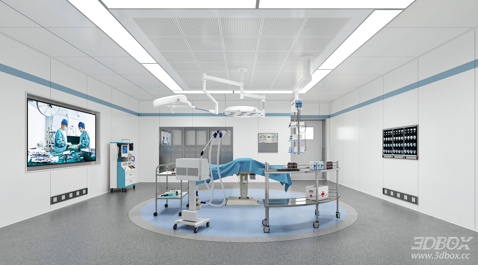 Modern Operating Room 3D model - thumbnail 1
