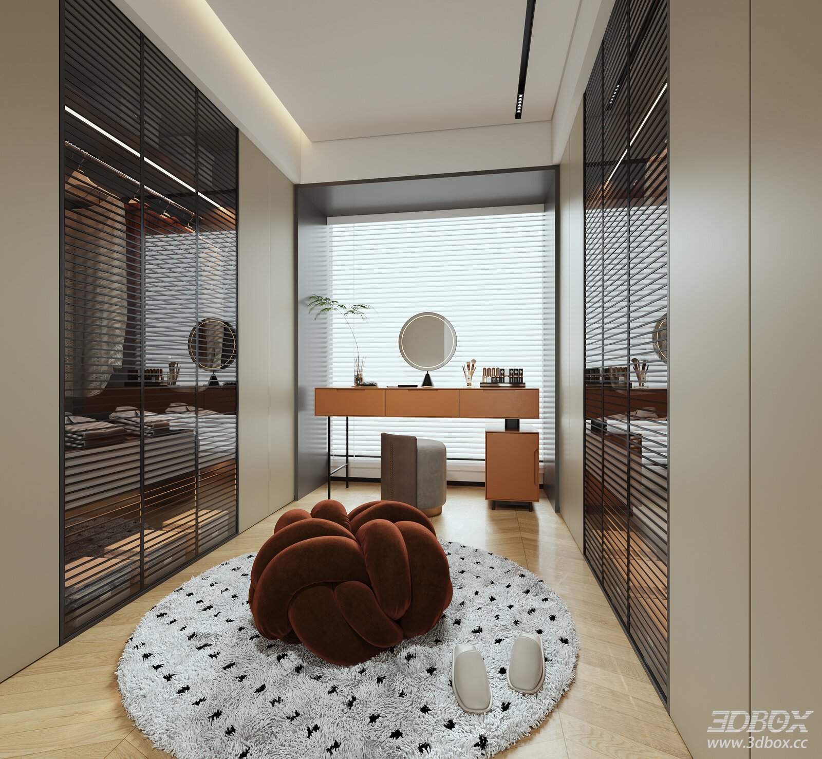 Modern Interior Scene 3D model - front view