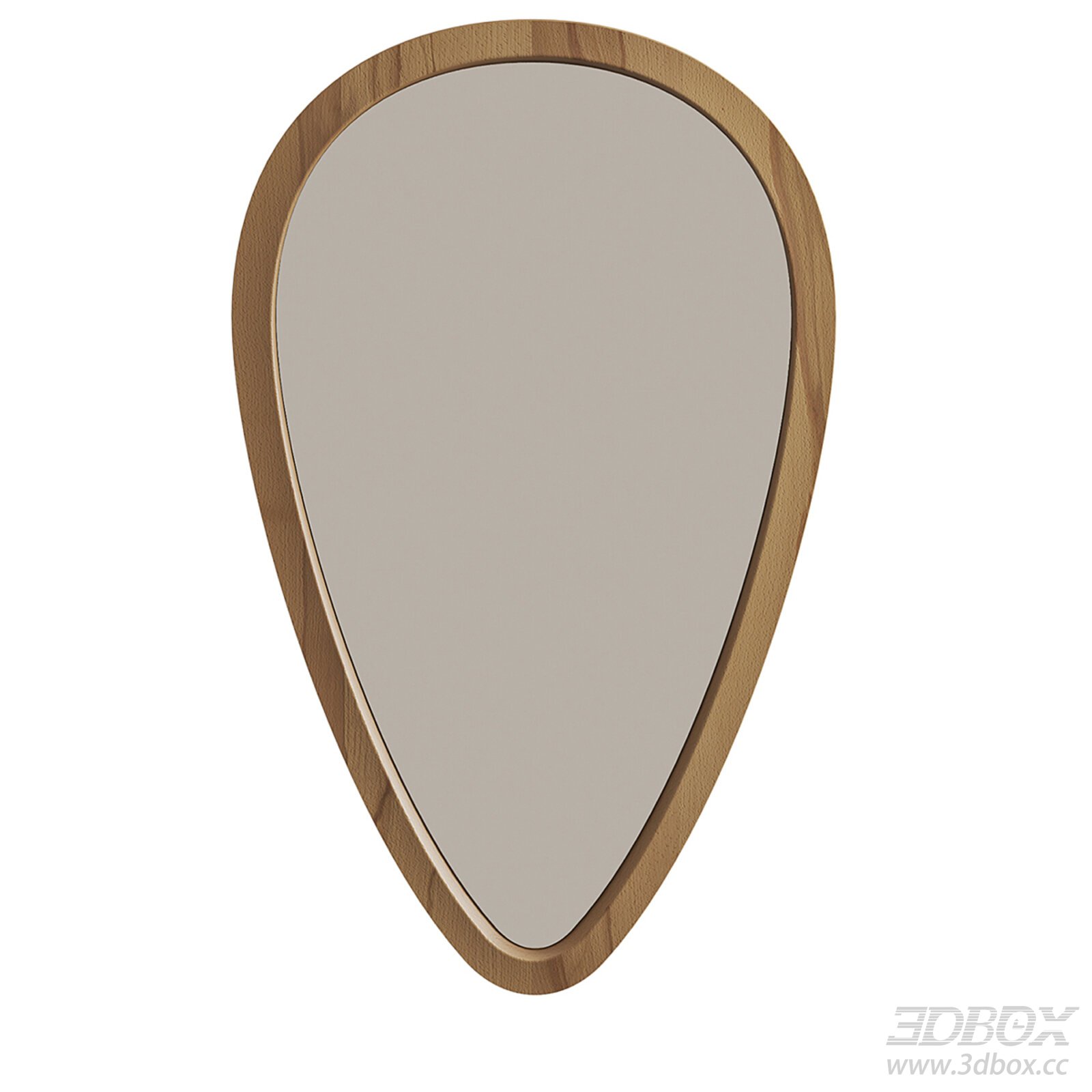 Nordic - style Irregular - shaped Mirror 3D model - thumbnail 1