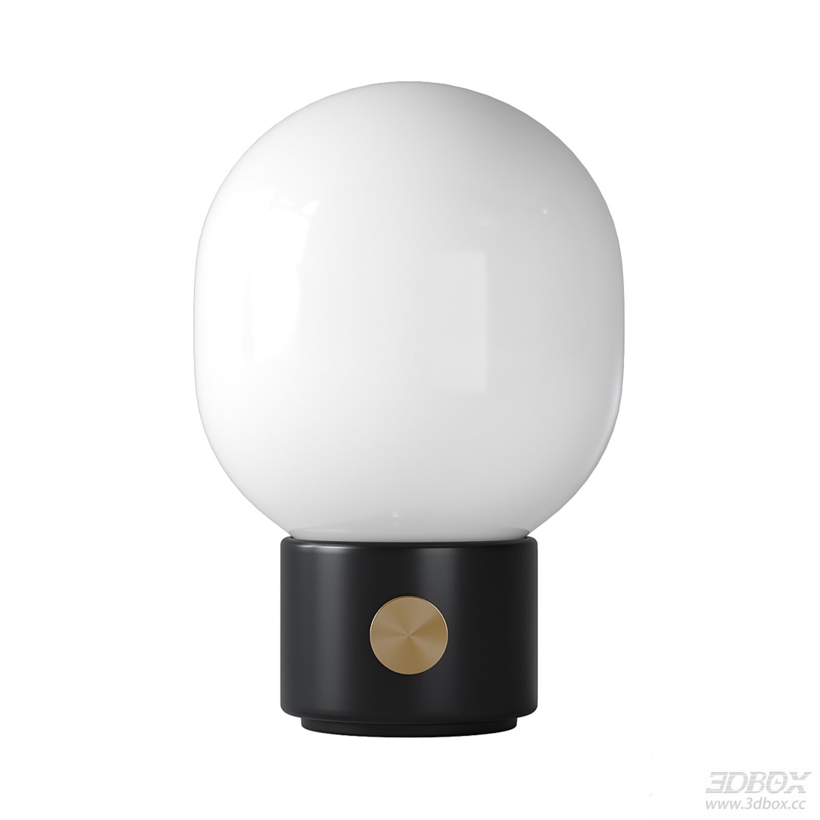 Portable Table Lamp with Modern Design 3D model - thumbnail 1