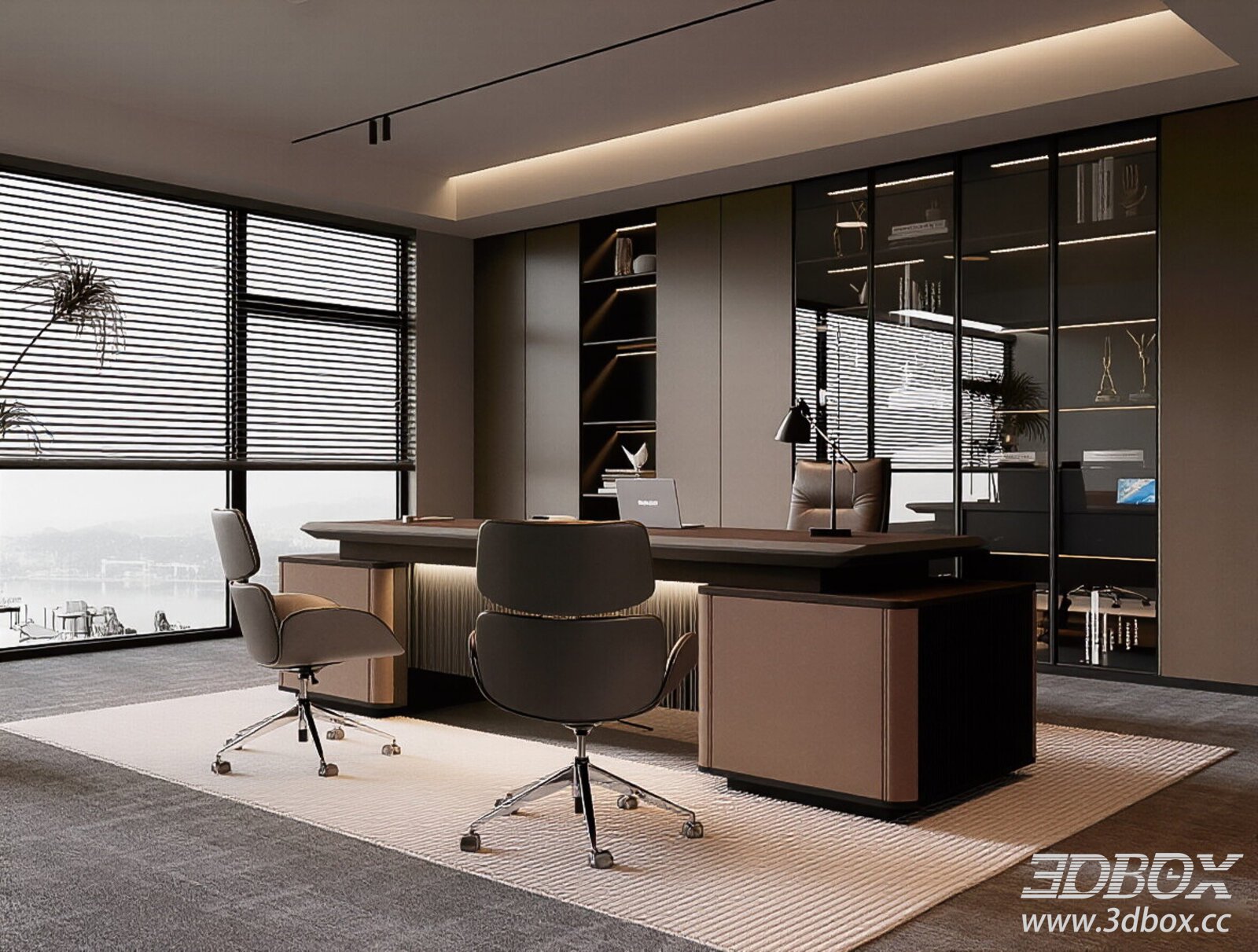 Modern Interior Scene 3D model - thumbnail 1