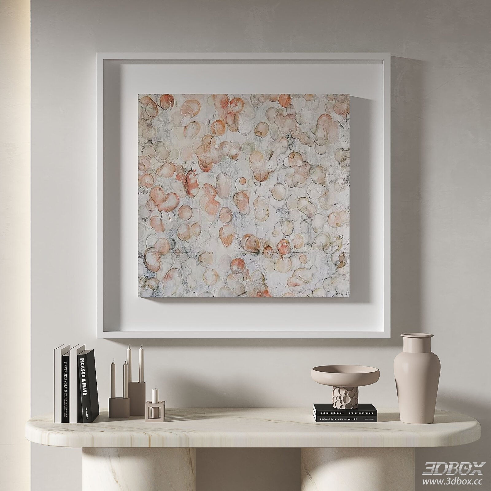 Modern Interior Scene 3D model - front view