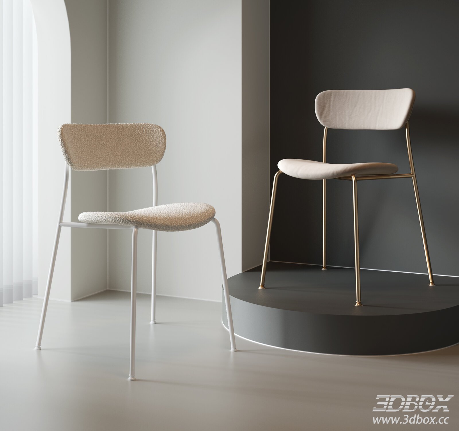 Modern Interior Scene 3D model - thumbnail 1