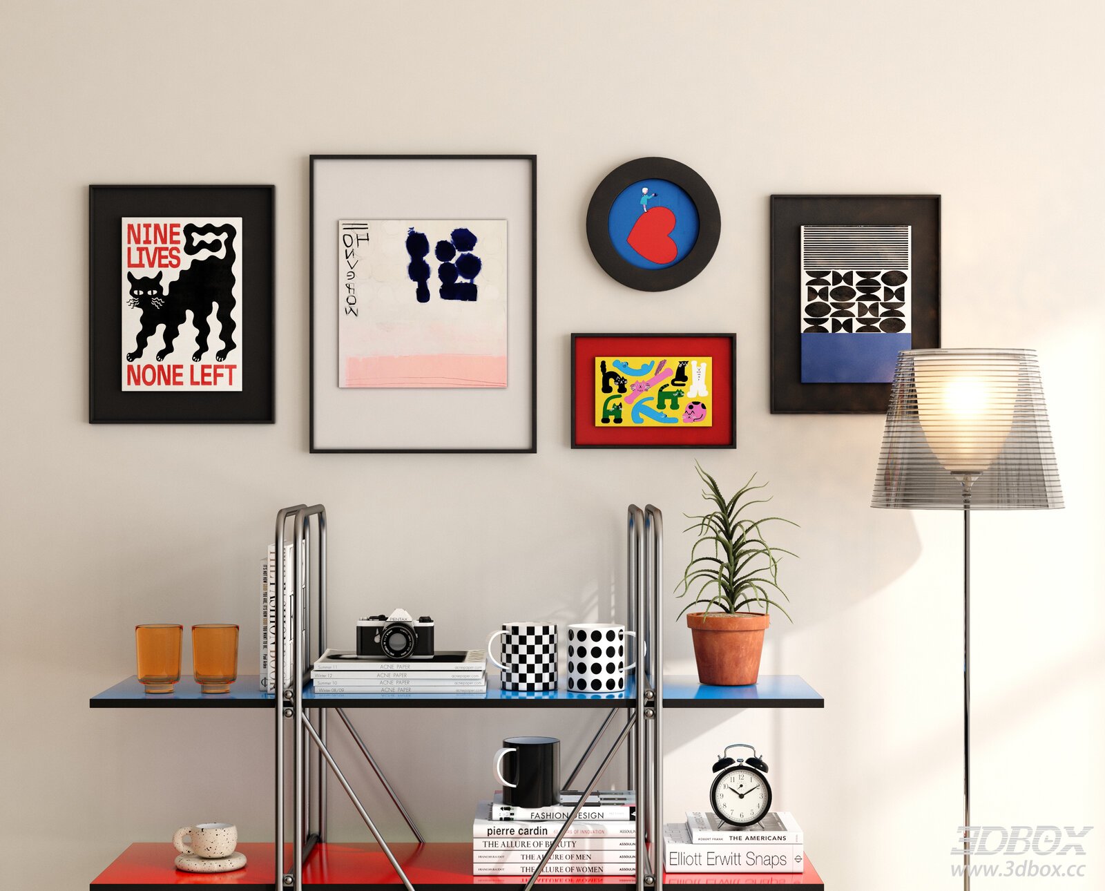 Modern Interior Scene 3D model - thumbnail 1