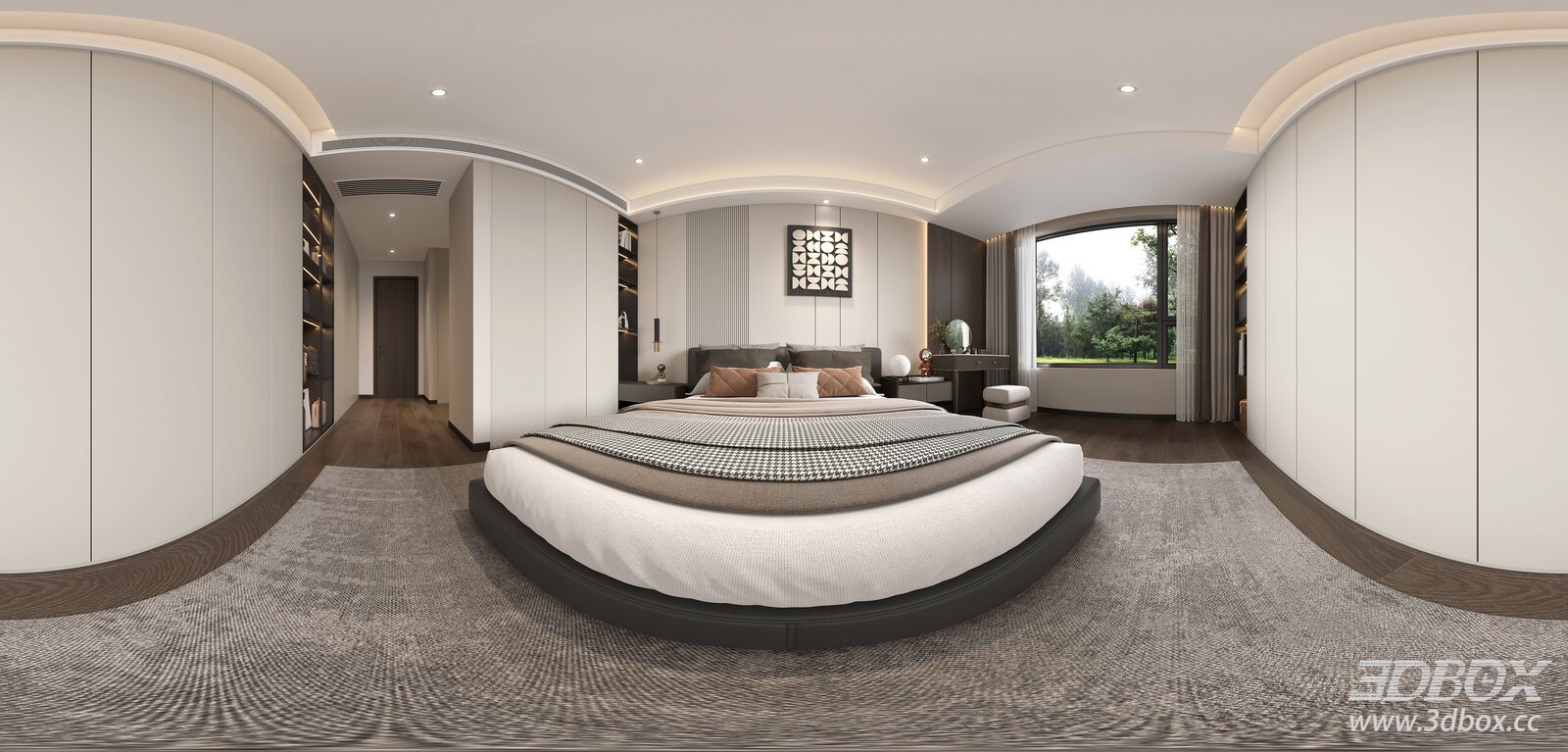 Modern Interior Scene 3D model - front view
