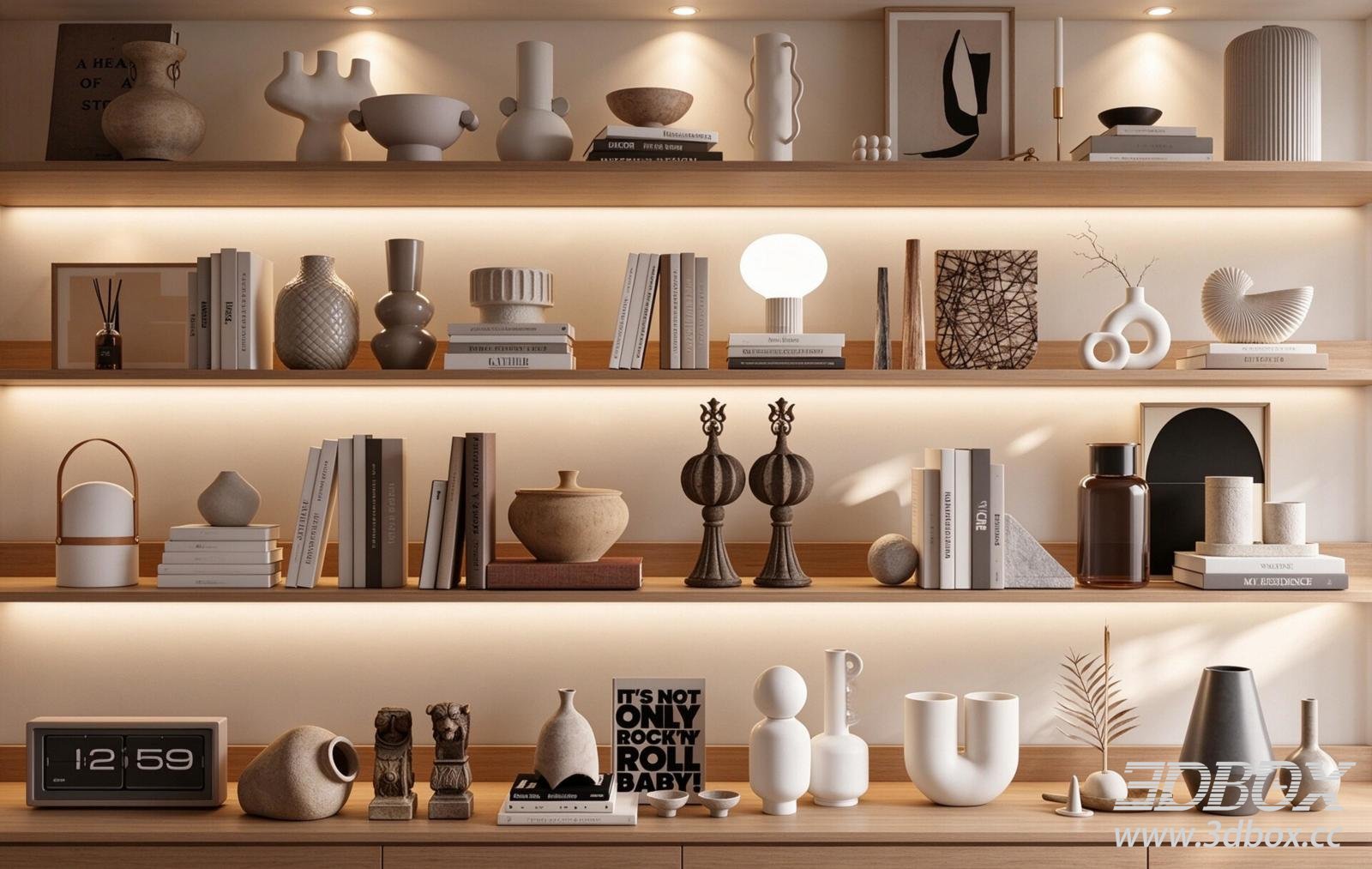 Modern Interior Scene 3D model - thumbnail 1