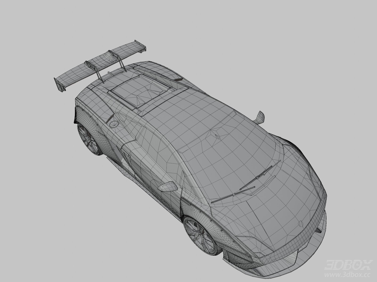 Lamborghini Gallardo LP560 Sports Car 3D model - front view
