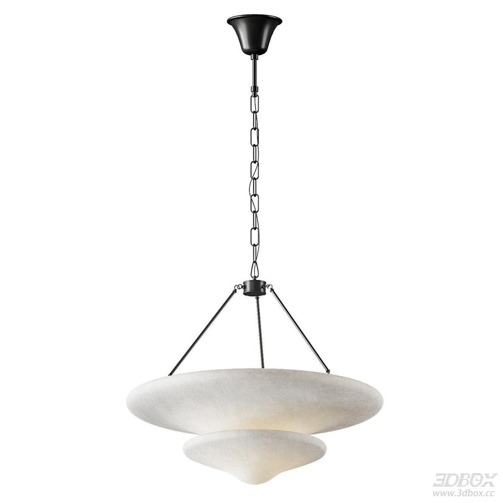 Modern Artistic Pendant Ceiling Lamp 3D model - front view