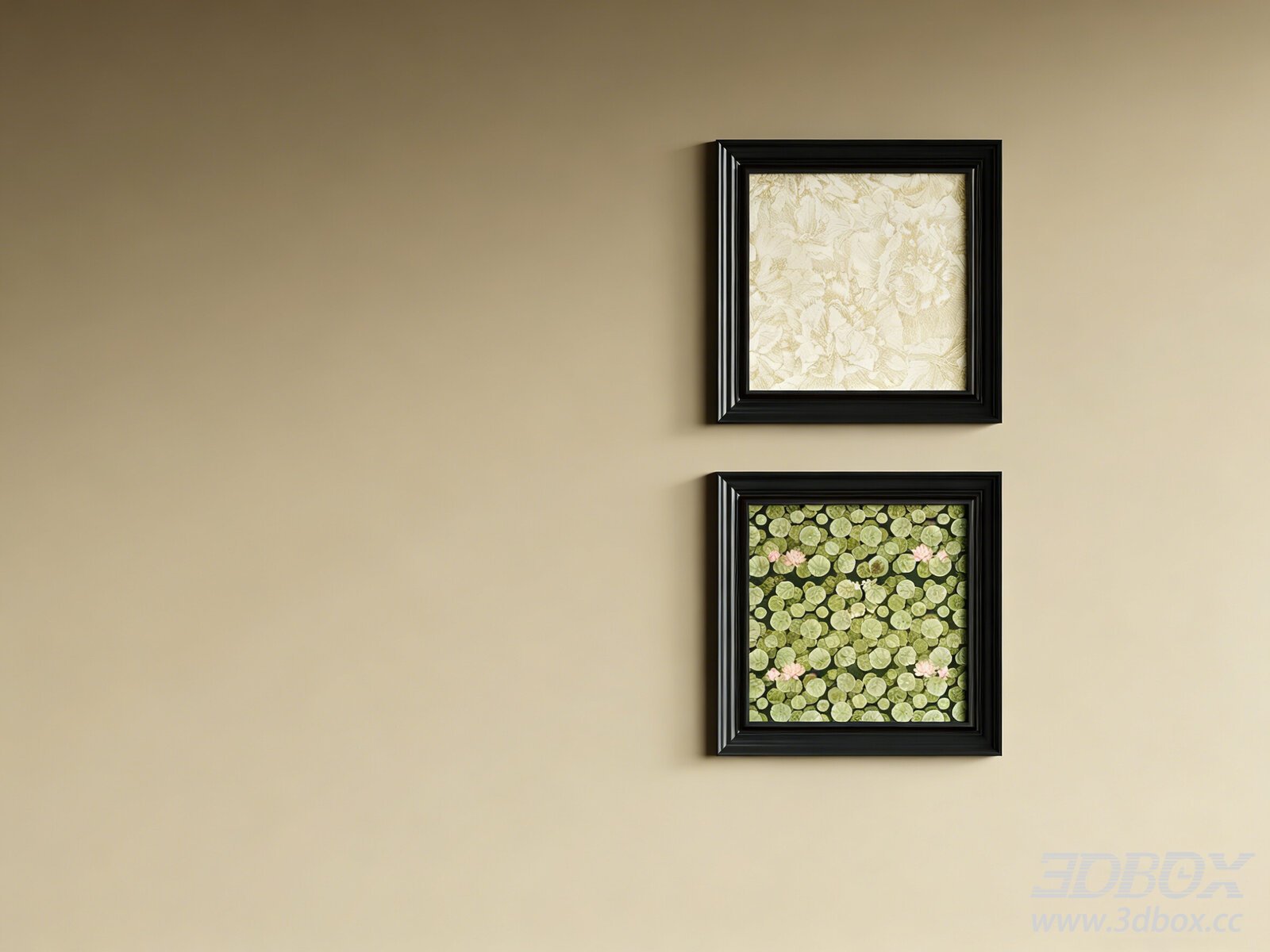 Vintage Style Decorative Framed Wall Art Set 3D model - thumbnail 1