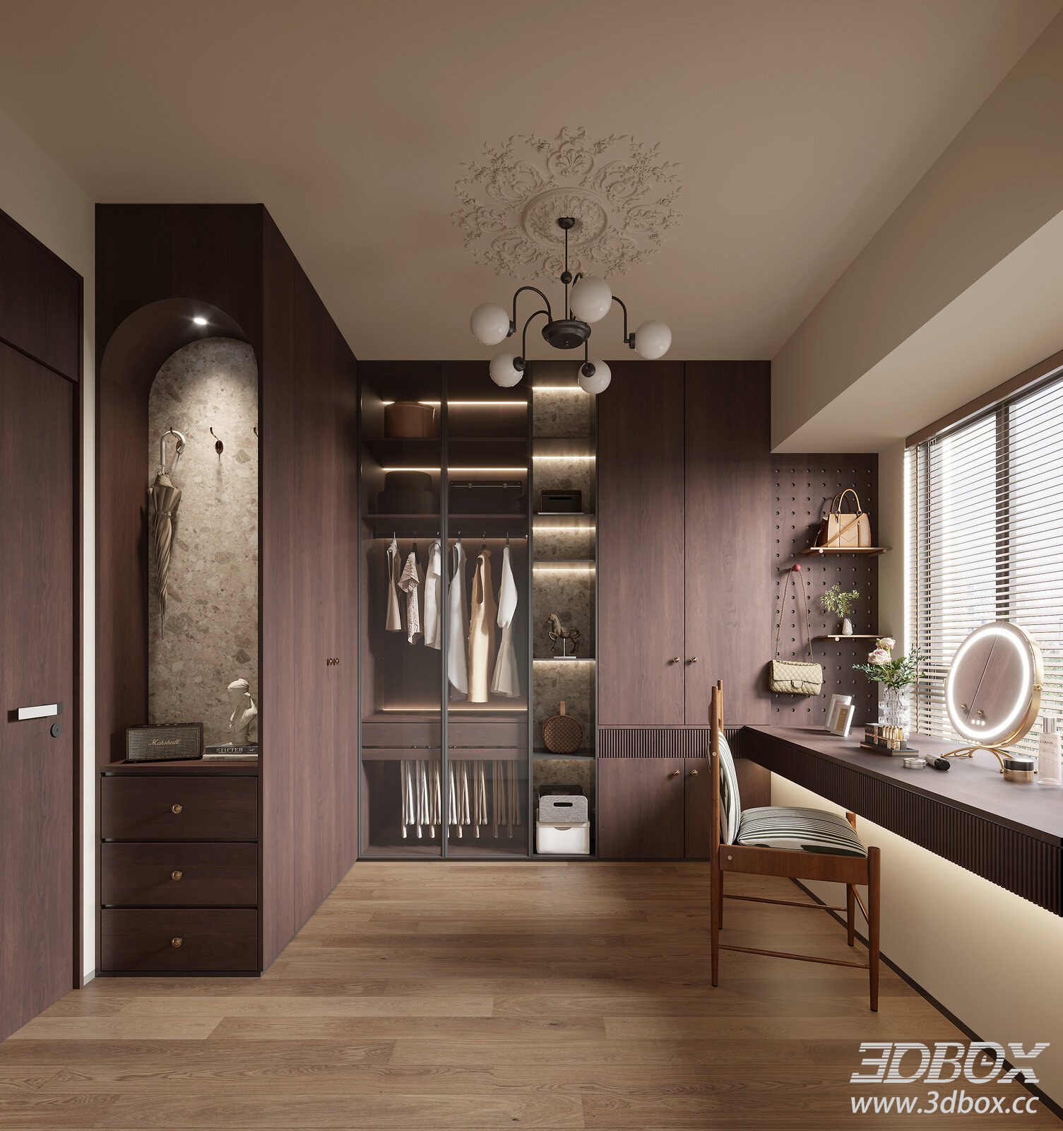 Modern Interior Scene 3D model - thumbnail 1