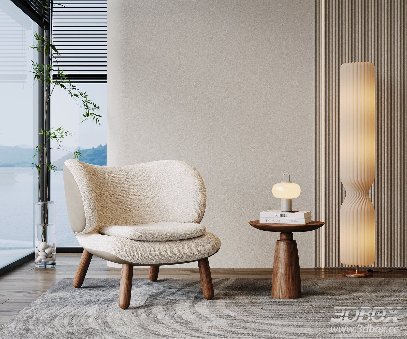 Modern Interior Scene 3D model - thumbnail 1