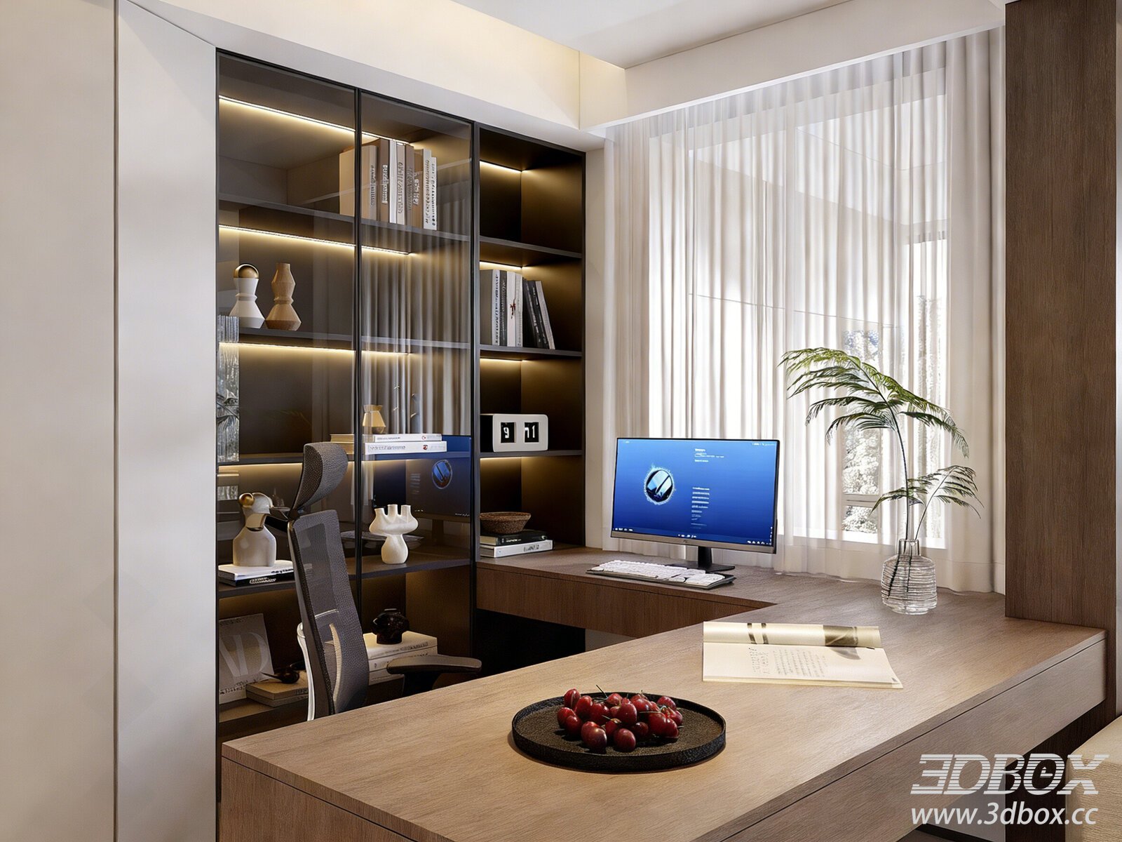 Modern Interior Scene 3D model - thumbnail 1