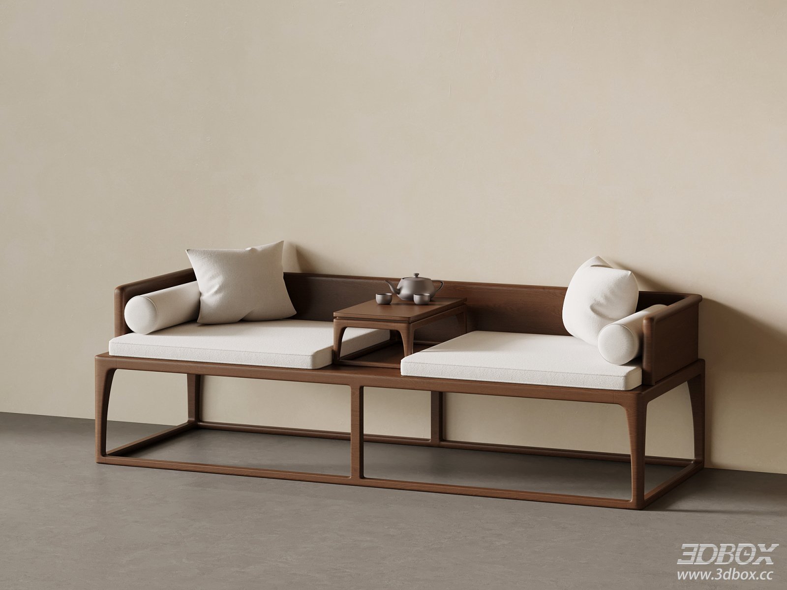 Modern Interior Scene 3D model - front view
