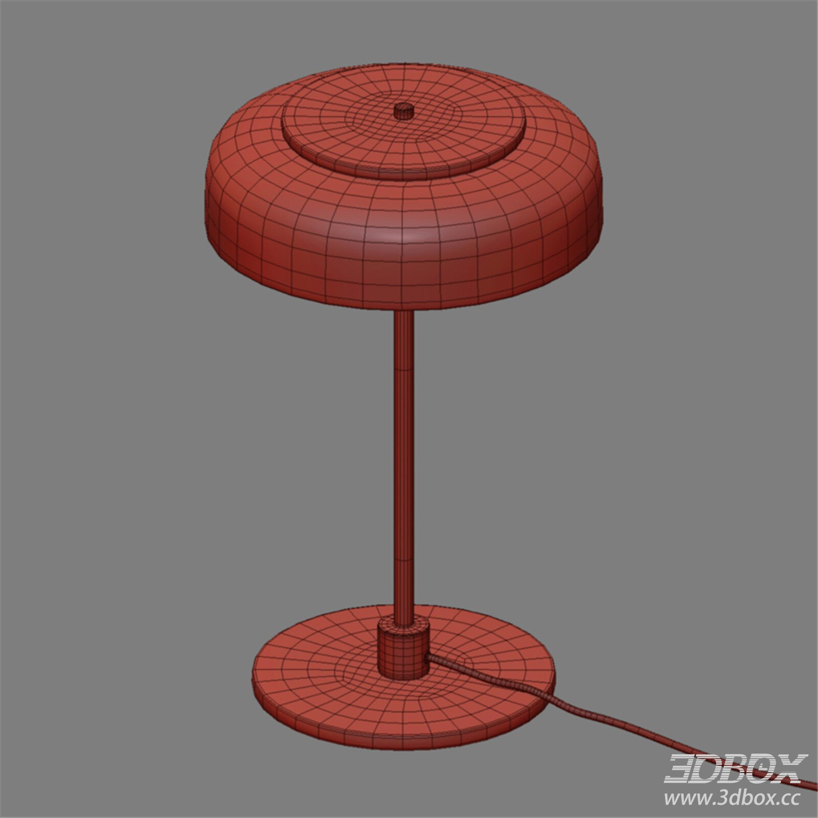 Modern Minimalist Round Table Lamp 3D model - thumbnail 1